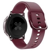 22 mm voor Huawei horloge GT2e / GT / GT2 46 mm kleur gesp siliconen horlogeband (wijnrood)