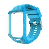 Voor Tomtom 2/3 Radium Carving Texture vervangende band horlogeband (hemelsblauw)