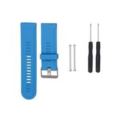Voor Garmin Fenix3 HR siliconen vervangende polsband horlogeband (donkerblauw)
