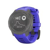 Siliconen vervangende polsband voor Garmin Instinct 22 mm, host niet inbegrepen (saffierblauw)
