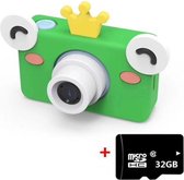 D9 8.0 megapixellens Mode dunne en lichte mini digitale sportcamera met 2.0 inch scherm & kikkervorm beschermhoes & 32G geheugen voor kinderen