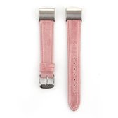 Voor Fitbit Charge 2 Fresh Style lederen vervangende horlogeband (roze)