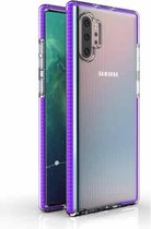 Voor Samsung Galaxy Note10 + TPU tweekleurige schokbestendige beschermhoes (paars)
