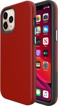 Voor iPhone 12 Pro Max Triangle Armor Texture TPU + pc-hoes (rood)