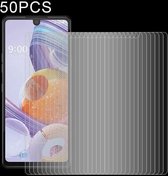 Voor LG Stylo 6 50 STUKS 0.26mm 9 H 2.5D Gehard Glas Film