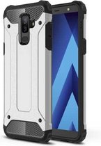 Magic Armor TPU + PC combinatiehoes voor Galaxy A6 + (2018) (zilver)