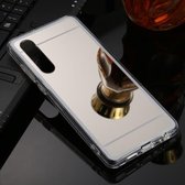 Voor Huawei P30 TPU + Acryl Luxe Plating Spiegel Telefoon Case Cover (Zilver)