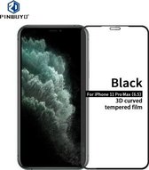 Voor iPhone 11 Pro Max PINWUYO 9H 3D gebogen gehard glasfilm (zwart)
