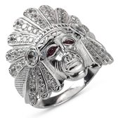 Heren Ring Zilver Sidney Indianen large