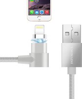 YAOMAISI Q13 1m 8 Pin naar USB L-Type Nylon Weave Data Sync Oplaadkabel, voor iPhone XR / iPhone XS MAX / iPhone X & XS / iPhone 8 & 8 Plus / iPhone 7 & 7 Plus / iPhone 6 & 6s & 6