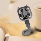 Variety Fan Handheld Suspension Twin Kinderwagen Miniventilator (grijs)