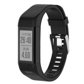 Smart Watch siliconen polsband horlogeband voor Garmin Vivosmart HR + (zwart)