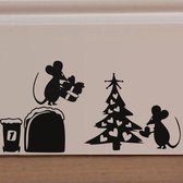 Muisgat Woonkamer TV Achtergrond Wanddecoratie Muursticker Creatieve huisstickers, Model: Gift