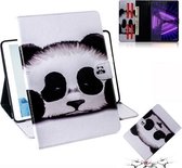 Voor Lenovo Tab M10 FHD Plus TB-X606 Gekleurde Tekening Horizontale Flip Lederen Case met Houder & Kaartsleuven & Portemonnee (Panda)