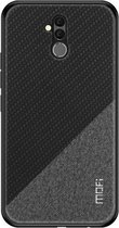 MOFI schokbestendige TPU + pc + stoffen hoes voor Huawei Mate 20 Lite (zwart)