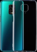 Voor Geschikt voor Xiaomi Redmi Note 9 Pro 0,5 mm ultradunne transparante TPU zachte beschermhoes (transparant)