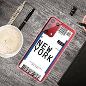 Voor Samsung Galaxy S21 + 5G Boarding Pass Series TPU telefoon beschermhoes (New York)