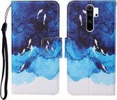 Voor Geschikt voor Xiaomi Redmi Note 8 Pro Gekleurde Tekening Patroon Horizontale Flip Leren Case met Houder & Kaartsleuven & Portemonnee & Lanyard (Aquarel Vis)