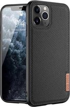 DUX DUCIS Fino-serie PU + TPU beschermhoes voor iPhone 11 Pro Max (zwart)