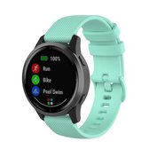 22mm voor Huawei Watch GT2e GT2 46mm siliconen band (groenblauw)