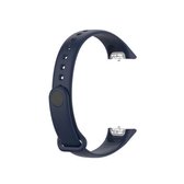 Voor Samsung Galaxy Fit SM-R370 siliconen glanzende spijkerknop vervangende riem horlogeband (donkerblauw)