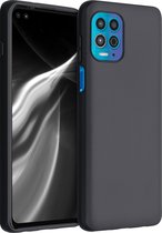 kwmobile telefoonhoesje voor Motorola Moto G100 / Edge S - Hoesje voor smartphone - Back cover in mat zwart