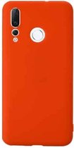 Voor Huawei nova 4 schokbestendig Frosted TPU beschermhoes (oranje)