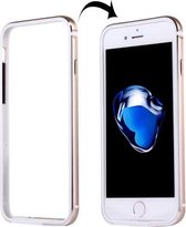 Voor iPhone 8 & 7 TPU + aluminium bumperframe (goud)