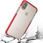 Voor iPhone X / XS Basketball Texture Anti-collision TPU beschermhoes (rood)