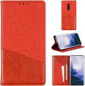 Voor OnePlus 7 Pro MUXMA MX109 horizontale flip lederen tas met houder en kaartsleuf en portemonnee (rood)