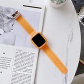 Candy Color transparante TPU horlogeband voor Apple Watch Series 6 & SE & 5 & 4 44 mm (oranje)