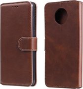 Voor Geschikt voor Xiaomi Redmi Note 9T / Note 9 5G Klassieke Kalfsstructuur PU + TPU Horizontale Flip Leren Case met Houder & Kaartsleuven & Portemonnee (Bruin)