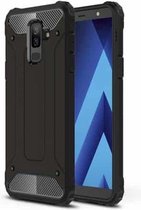 Magic Armor TPU + PC combinatiehoes voor Galaxy A6 + (2018) (zwart)