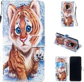 Leren beschermhoes voor Galaxy S9 (Tiger)