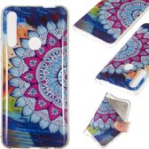 Noctilucent TPU Soft Case voor Huawei P Smart Z (kleurrijke zonnebloemen)