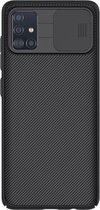Voor Galaxy A51 NILLKIN Black Mirror Series PC Camshield Volledige Dekking Stofdicht Krasbestendig Mobiele Telefoon Case (Zwart)