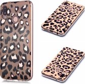 Voor Huawei P20 lite / nova 3e Beplating Marmerpatroon Zachte TPU Beschermhoes (Luipaard)