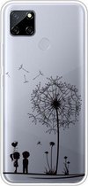 Voor OPPO Realme C12 Gekleurde tekening Clear TPU Cover Beschermhoesjes (Dandelion)