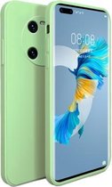 Voor Huawei Mate 40 Vloeibare siliconen Volledige dekking Schokbestendig Magsafe-hoesje (Matcha Groen)