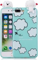 Voor iPhone 7 Plus / 8 Plus schokbestendige Cartoon TPU beschermhoes (wolken)