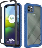 Voor Motorola Moto G9 Power Starry Sky Solid Color Series schokbestendig PC + TPU beschermhoes (koningsblauw)