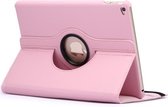 360 graden rotatie Litchi Texture Flip Leather Case met 2 versnellingen houder voor iPad Air 2 (roze)