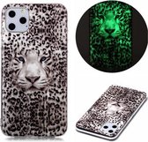 Voor iPhone 11 Pro Max Luminous TPU zachte beschermhoes (Leopard Tiger)