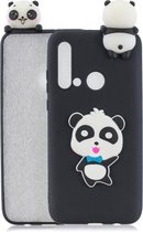 Voor Huawei P20 Lite 2019 3D Cartoon patroon schokbestendig TPU beschermhoes (Blue Bow Panda)