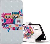 Voor Galaxy A01 3D-patroon Magnetische zuiging Horizontale flip lederen tas met houder & kaartsleuven & portemonnee & fotohouder (paar Qwl)