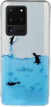 Voor Galaxy S20 Ultra transparant TPU beschermhoes voor mobiele telefoon (Penguin)