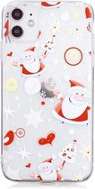 Voor iPhone 11 Christmas Pattern TPU beschermhoes (Happy Santa Claus)