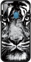Voor Galaxy A21 Pattern Printing Embossment TPU Mobile Case (White Tiger)