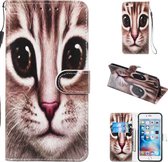 Leren beschermhoes voor iPhone 6 Plus & 6s Plus (Coffee Cat)