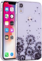 Gekleurde tekening patroon zeer transparant TPU beschermhoes voor iPhone X / XS (paardenbloem)